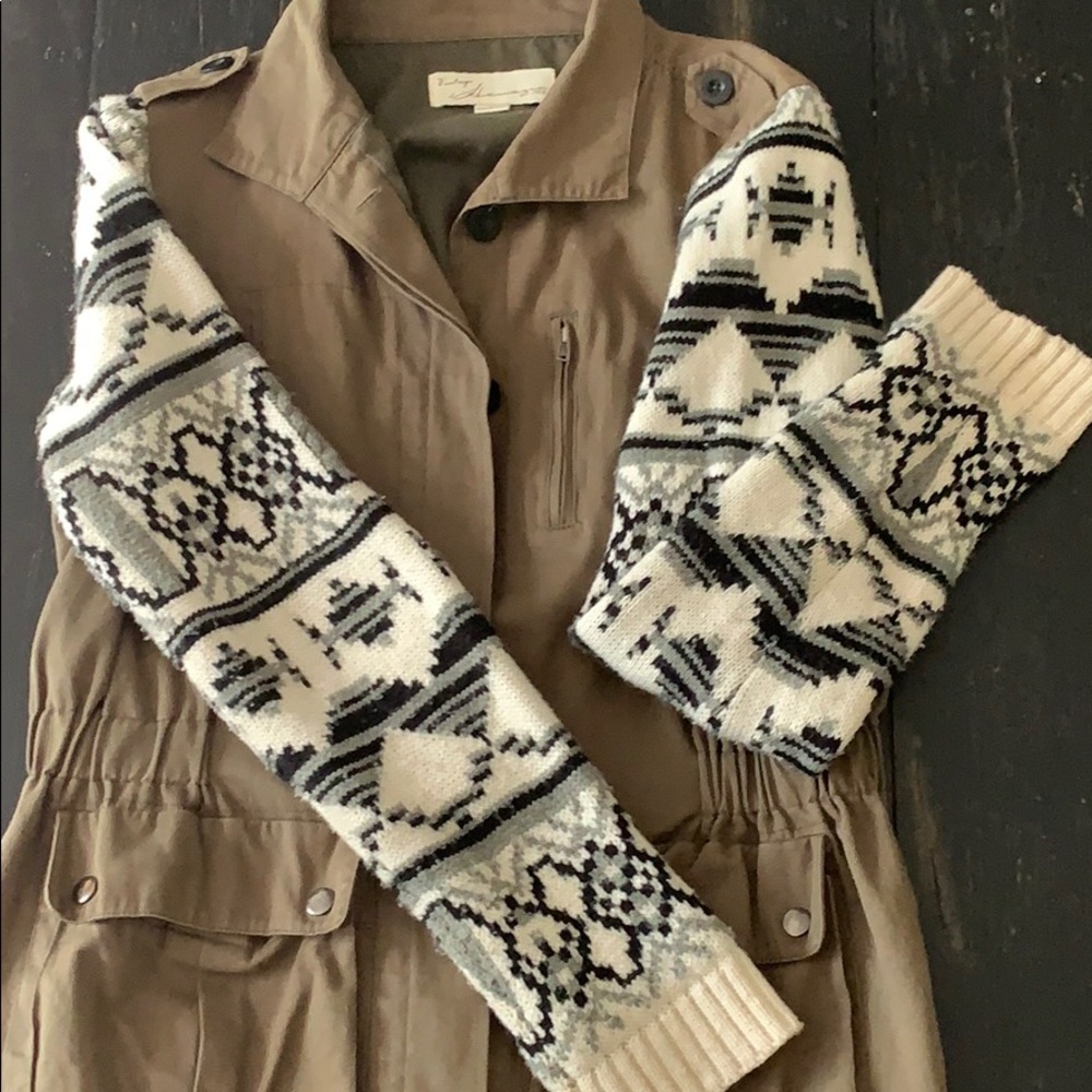 Boho Knit Aztec Jacket